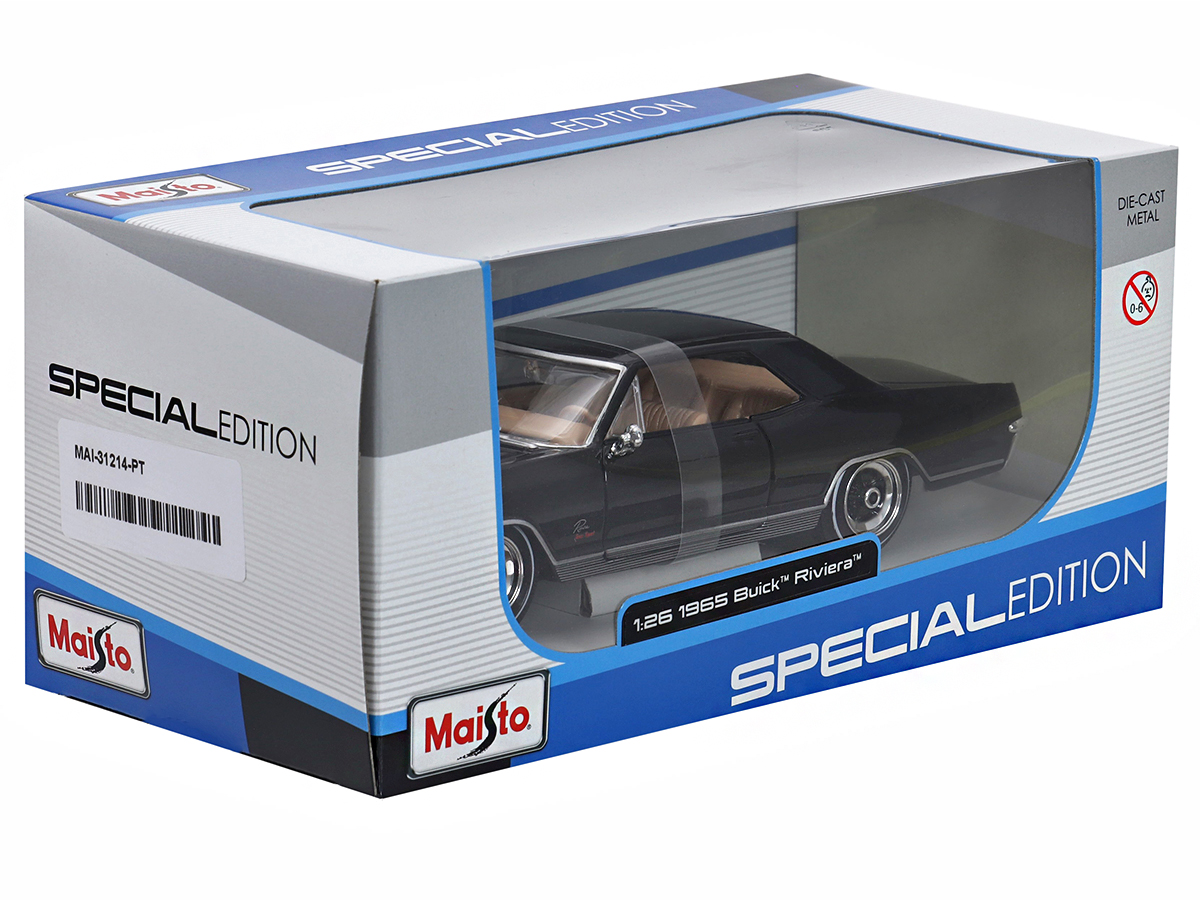 Buick Riviera 1965 1:26 Maisto Preto - 20 anos! Loja on-line de