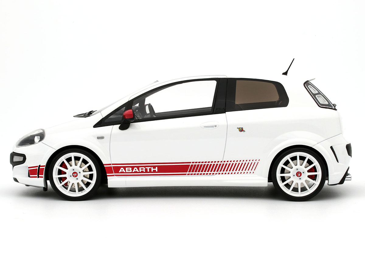 Miniature Fiat Punto Abarth Esseesse 2010 - Blanche - Échelle 1/18 - Ottomobile - Neuve