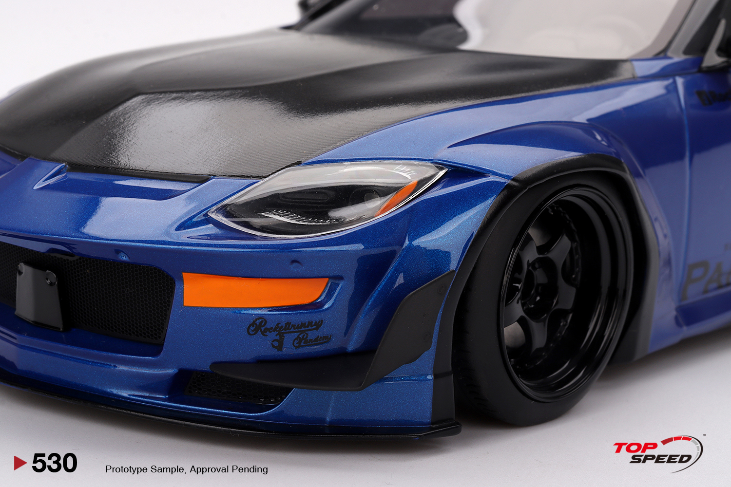 Nissan Z (RZ34) Pandem Seiran Blue 1:18 TopSpeed - 20 anos! Loja