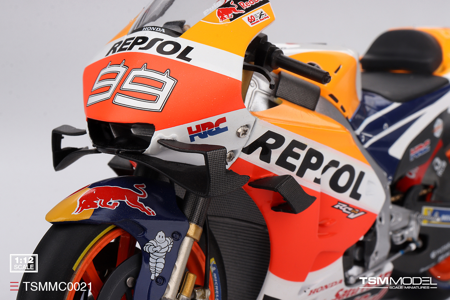 Honda 2013・2017 MotoGP チャンピオン 記念クリスタル置物 Honda RC213V #99 Jorge Lorenzo 2019 MotoGP 1:12 TSM Model - 20