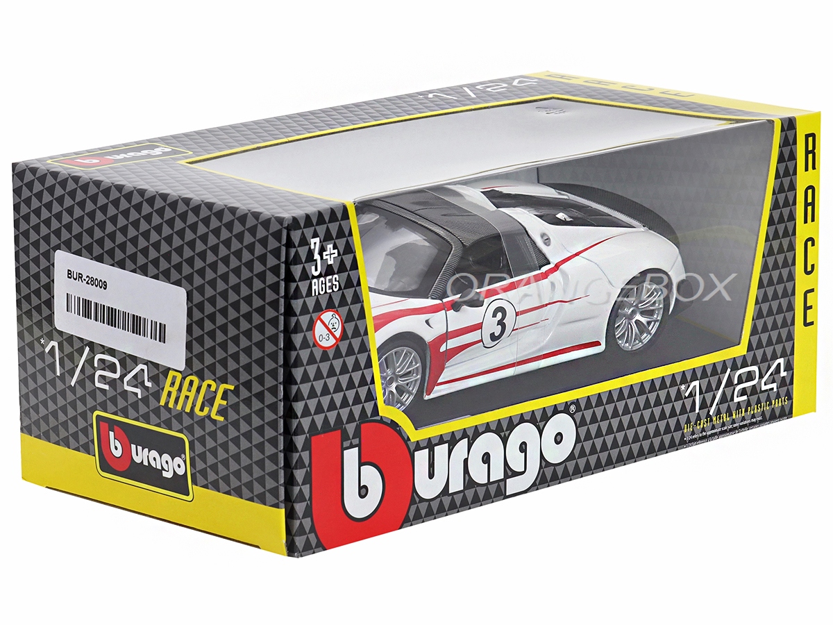 Porsche 918 Spyder Weissach 1:24 Bburago - 20 anos! Loja on-line