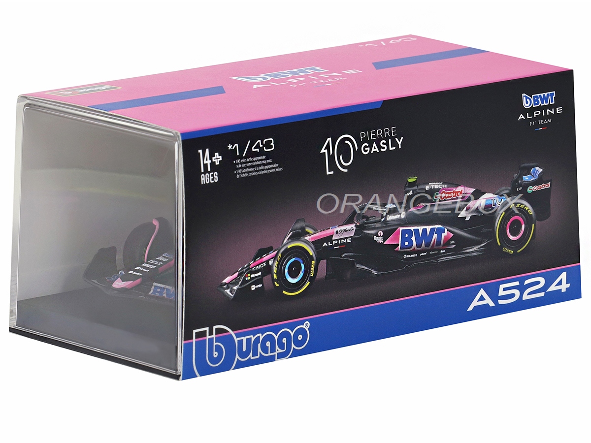 Fórmula 1 BWT Alpine A524 Pierre Gasly 2024 1:43 Bburago c