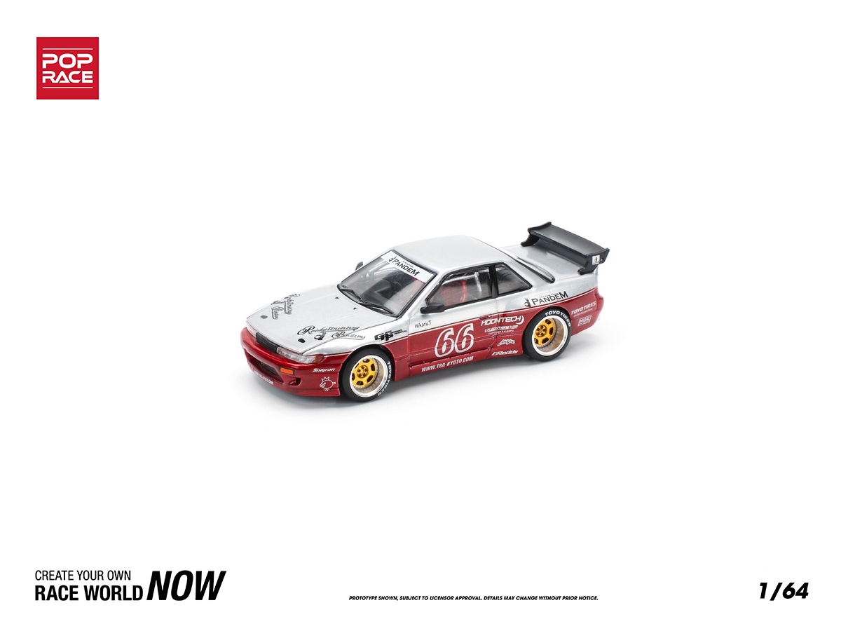 Nissan Silvia S13 Pandem Body Kit Moontech 1:64 POP RACE - 20 anos