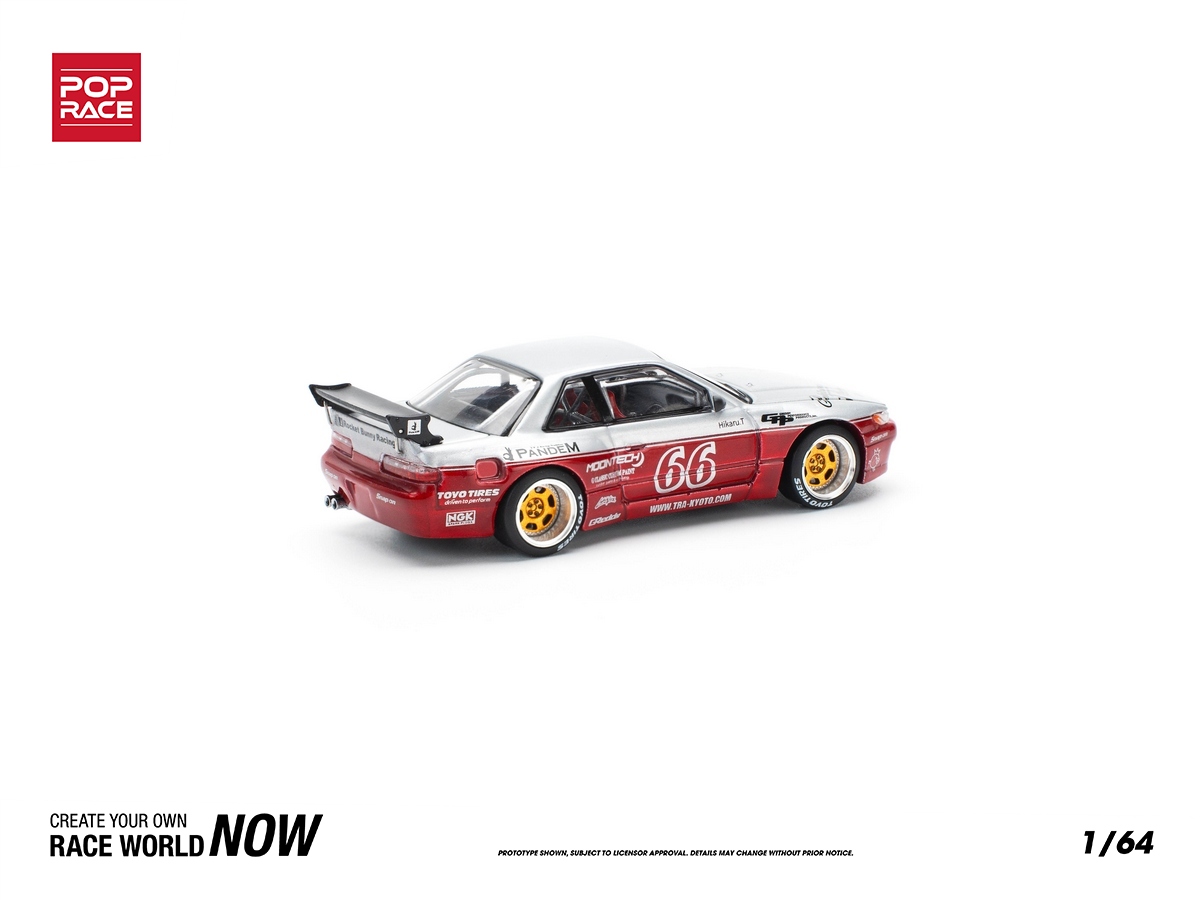 Nissan Silvia S13 Pandem Body Kit Moontech 1:64 POP RACE - 20 anos
