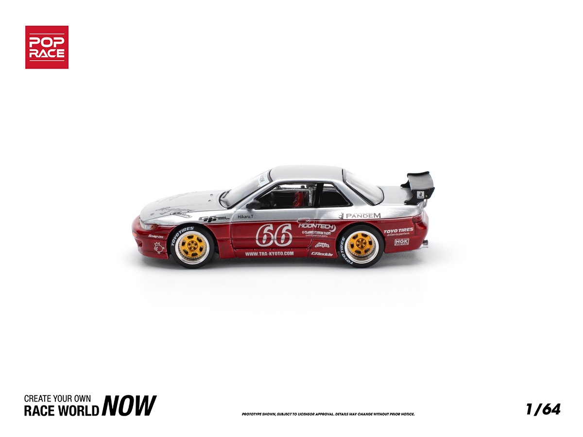Nissan Silvia S13 Pandem Body Kit Moontech 1:64 POP RACE - 20 anos