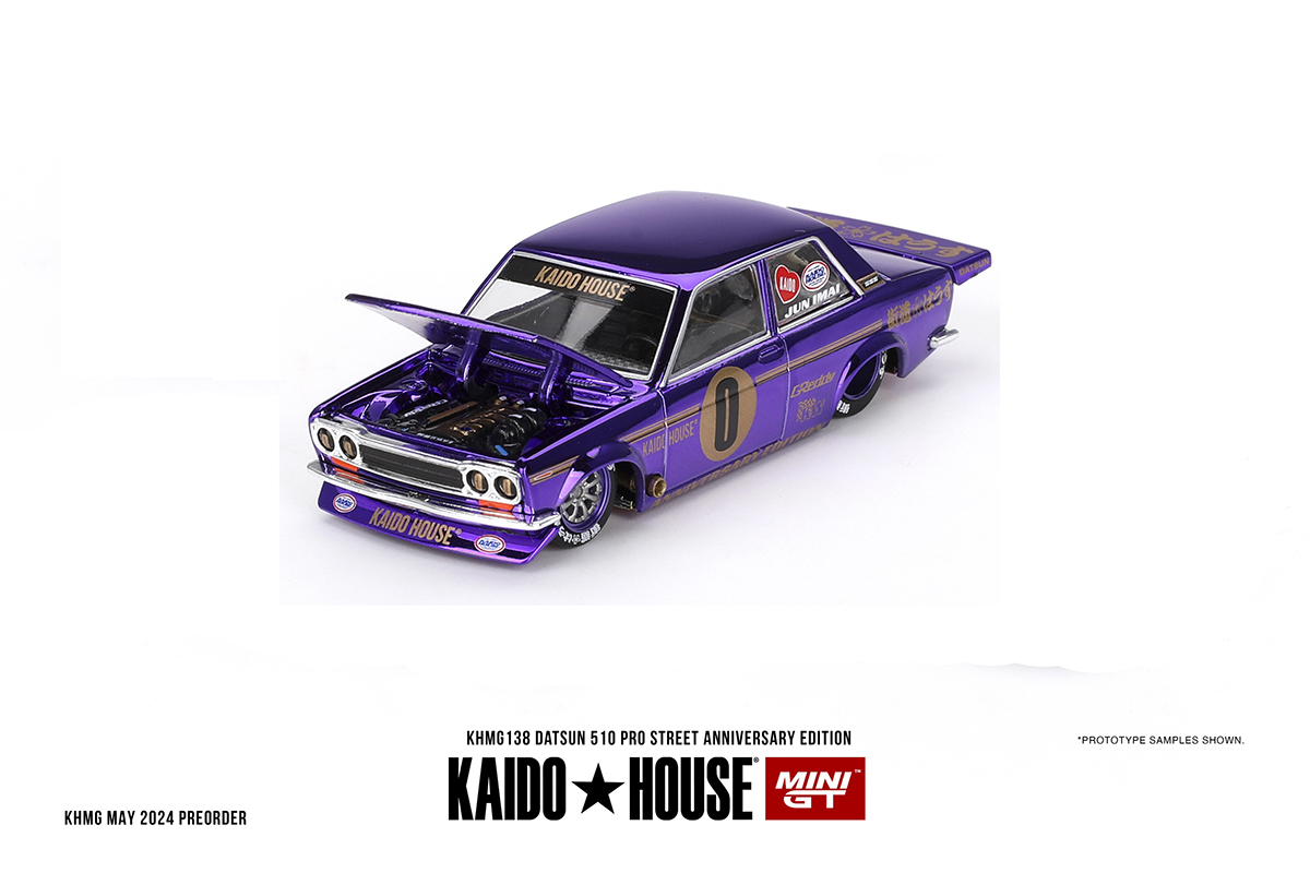 Datsun 510 Pro Street Anniversary Edition P Kaido House 1:64 Mini Datsun 510 Pro Street Anniversary Edition P Kaido House 1:64 Mini