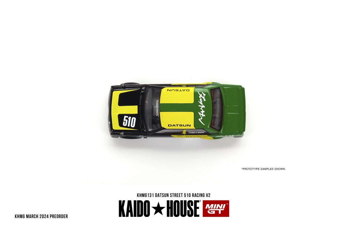 Datsun 510 Kaido Racing V2 Kaido House 1:64 Mini GT - 20 anos