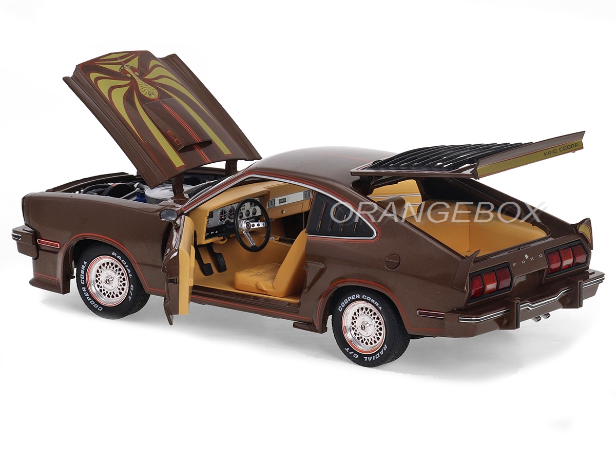 Ford Mustang II 1978 King Cobra 1:18 Greenlight Marrom - 20 anos