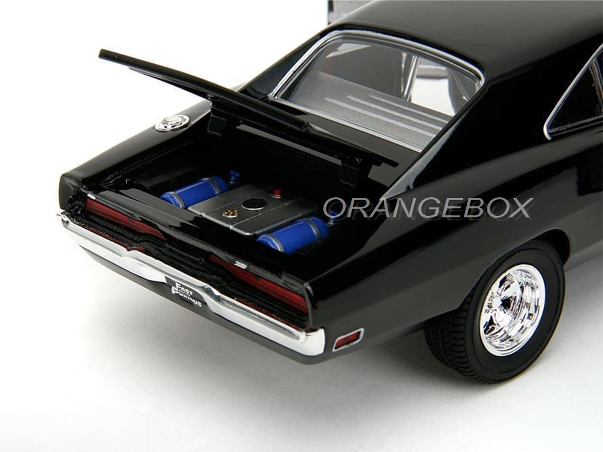 Dodge Charger 1970 R/T Velozes e Furiosos 1:24 Jada Toys Preto