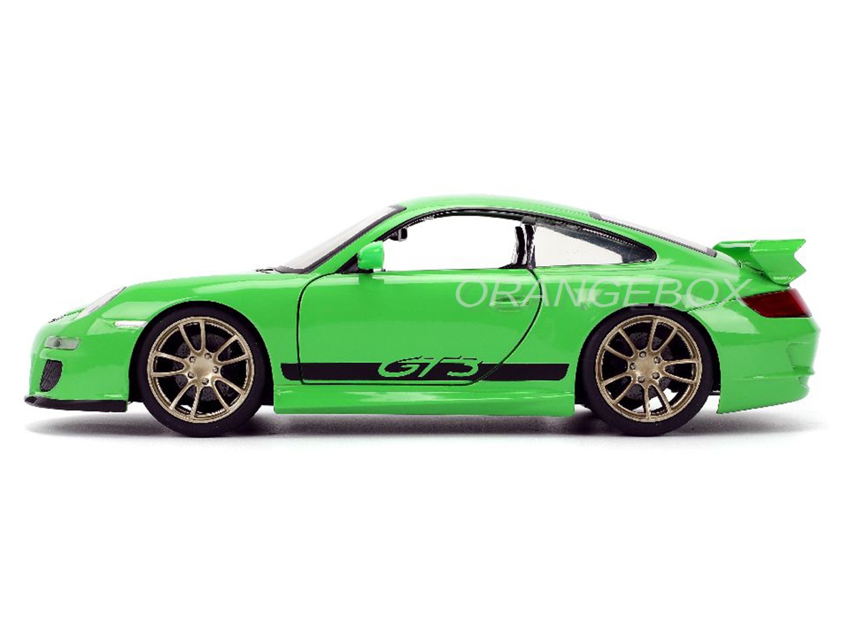 Porsche 911 GT3 (997) Velozes e Furiosos 10 1:24 Jada Toys Verde