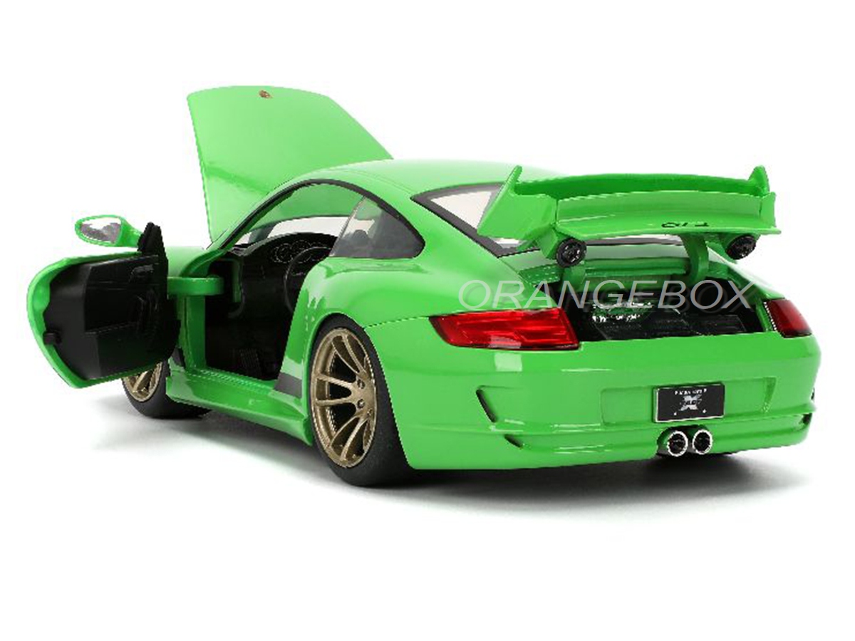 Porsche 911 GT3 (997) Velozes e Furiosos 10 1:24 Jada Toys Verde