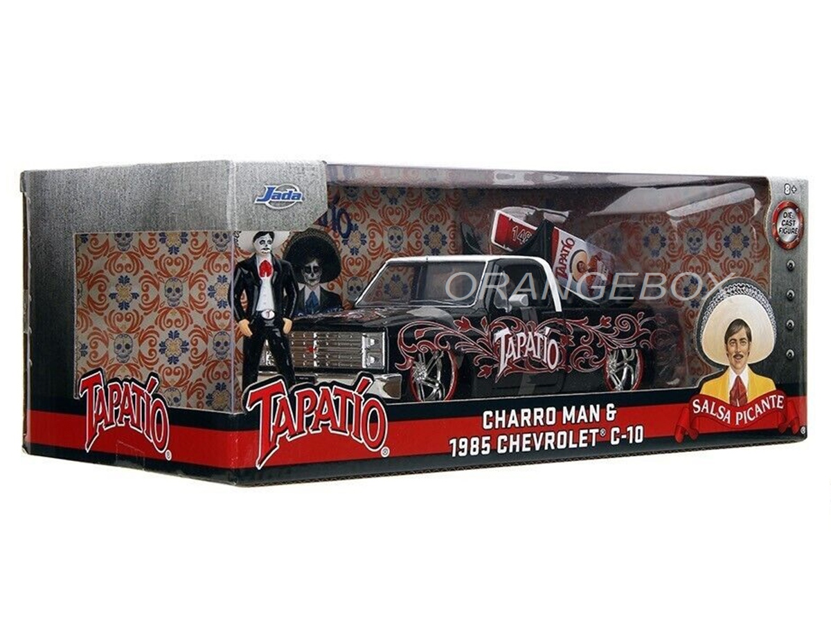 Chevy C10 1985 Tapatio Day of The Dead + Figura Charro Man 1:24