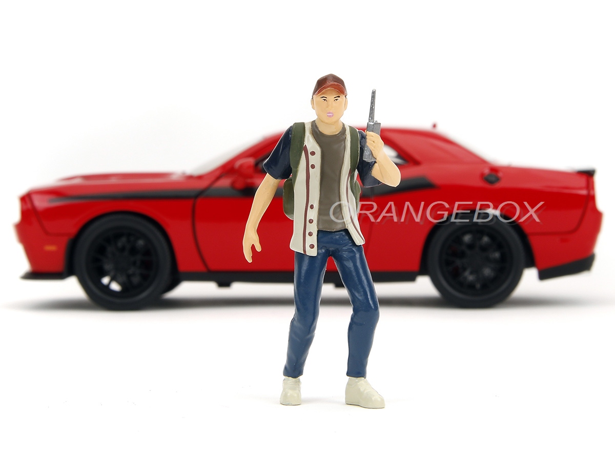Dodge Challenger 2015 The Walking Dead + Figura Glenn Rhee 1:24