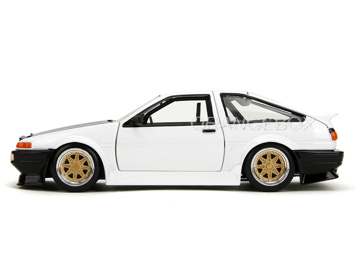 Toyota Trueno 1986 AE86 1:24 Jada Toys Branco - 20 anos! Loja on