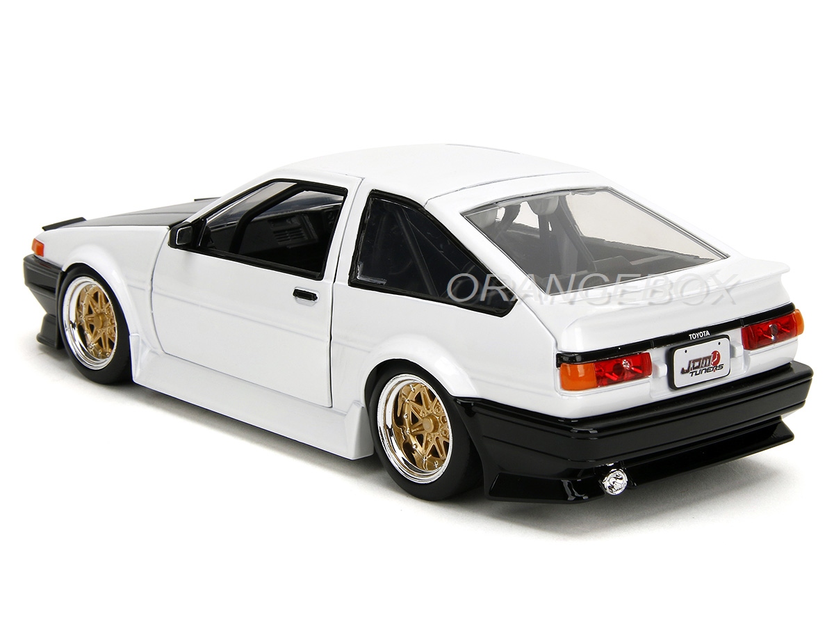 Toyota Trueno 1986 AE86 1:24 Jada Toys Branco - 20 anos! Loja on