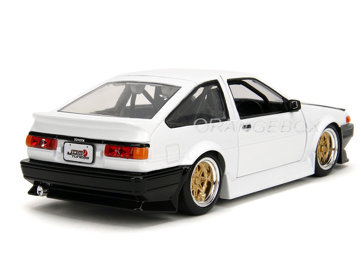 Toyota Trueno 1986 AE86 1:24 Jada Toys Branco - 20 anos! Loja on