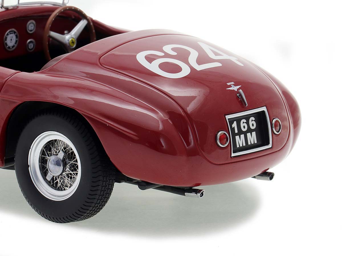Ferrari 166 MM Winner Mille Miglia 1949 1:18 KK-Scale Vermelho
