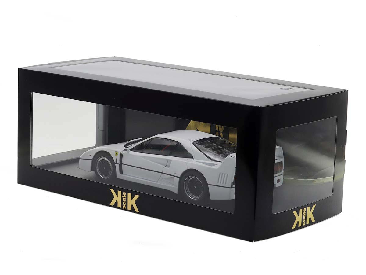 Ferrari F40 1987 Sultão de Brunei 1:18 KK-Scale Branco - 19 anos