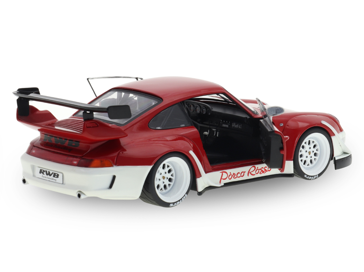 Porsche RWB Bodykit Porco Rosso 2020 1:18 Solido Vermelho - 20