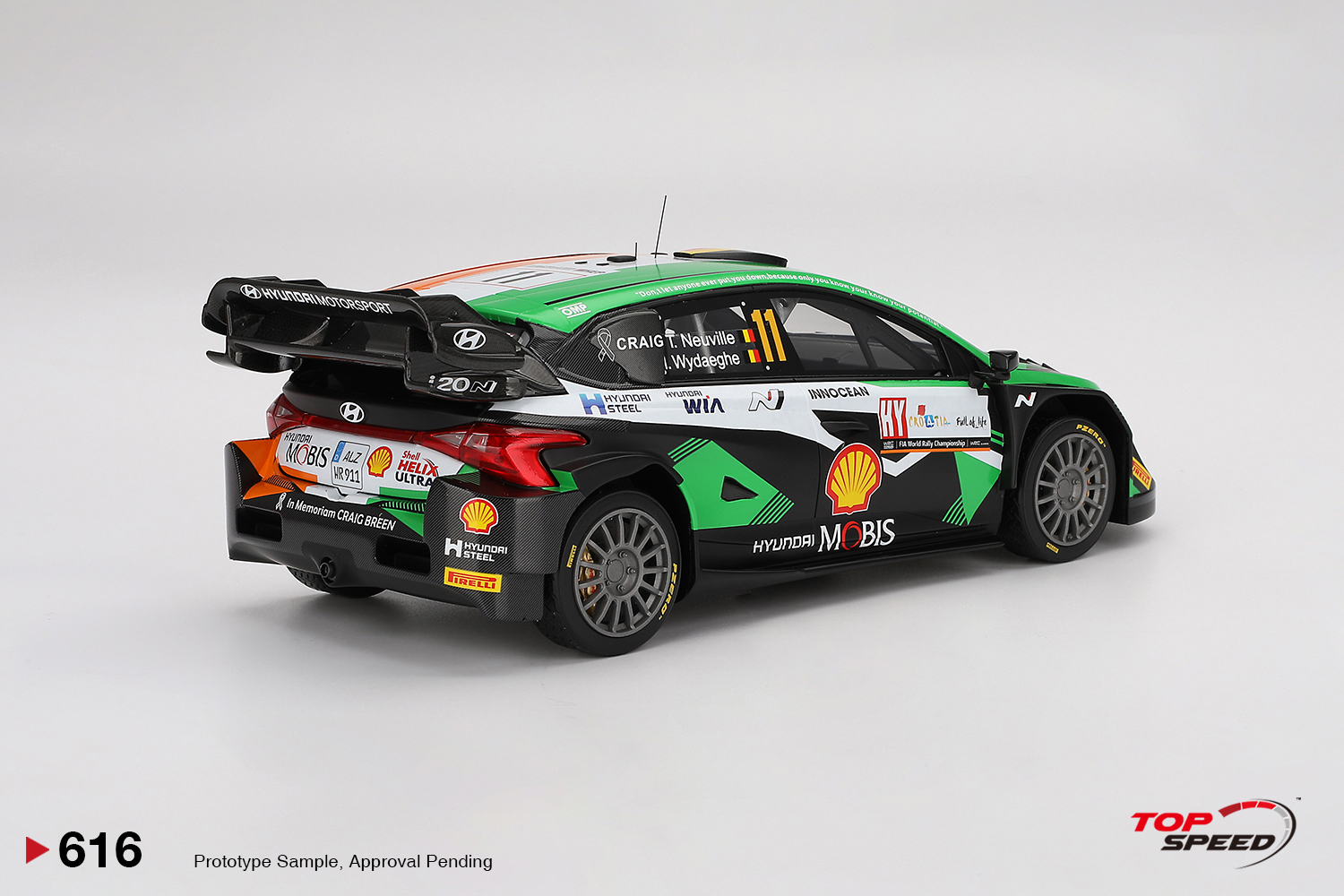 PRÉ-VENDA *** Hyundai i20 N Rally1 2023 Winner Rally Croácia Power