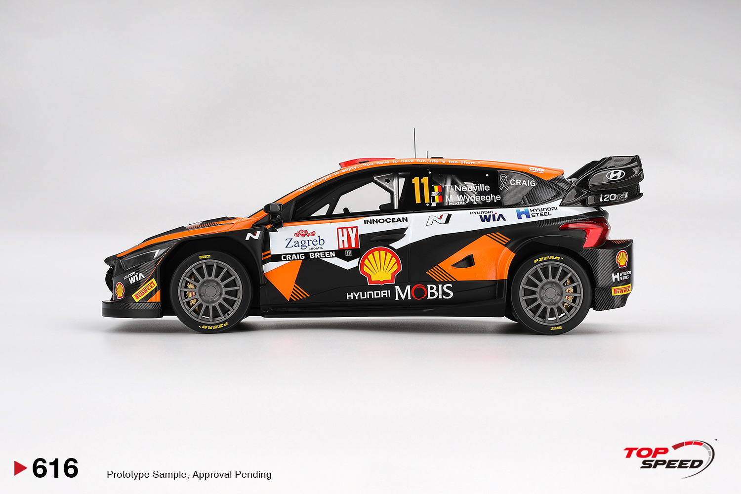 1/43 Hyundai i20 N WRC Rally1 ラリージャパン優勝 1/43 Hyundai i20