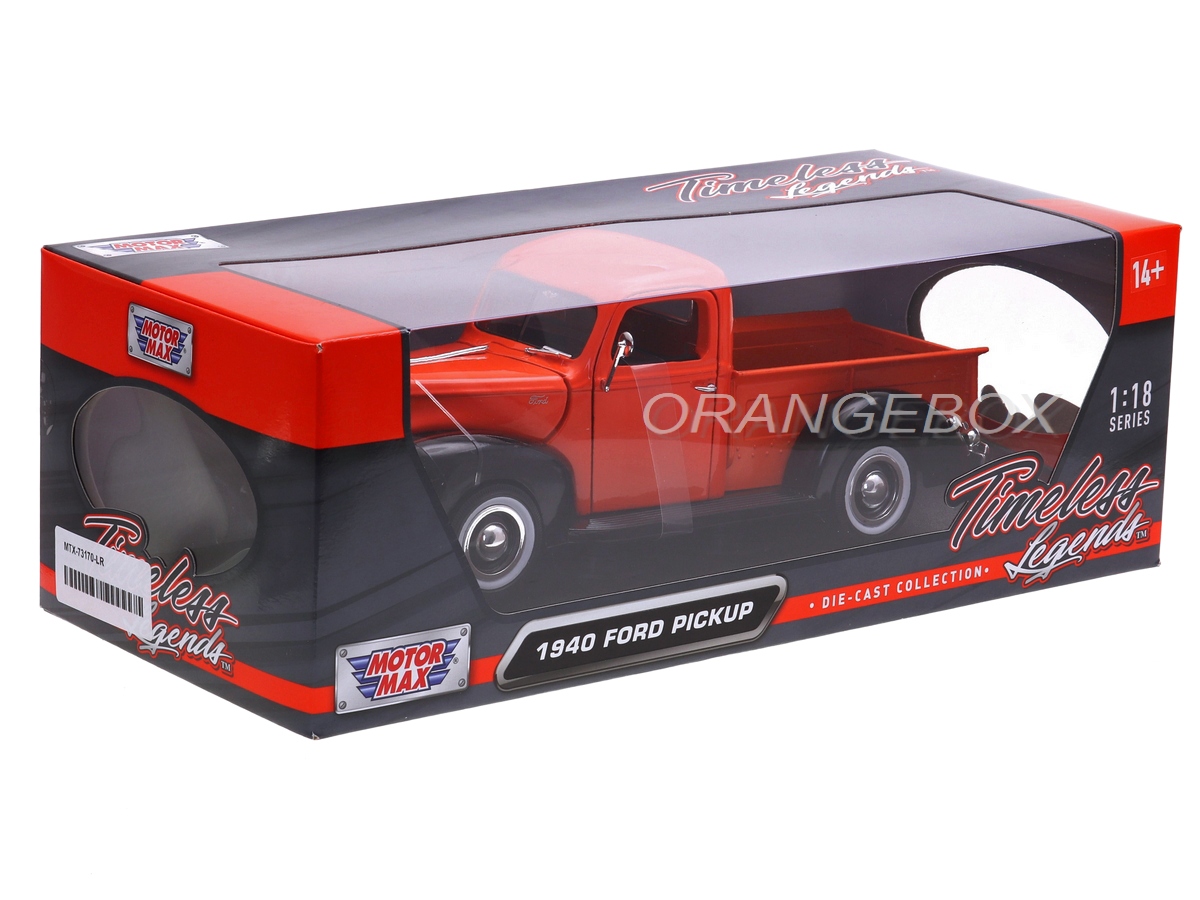 Ford Pick-up 1940 1:18 Motormax Laranja - 20 anos! Loja on-line de