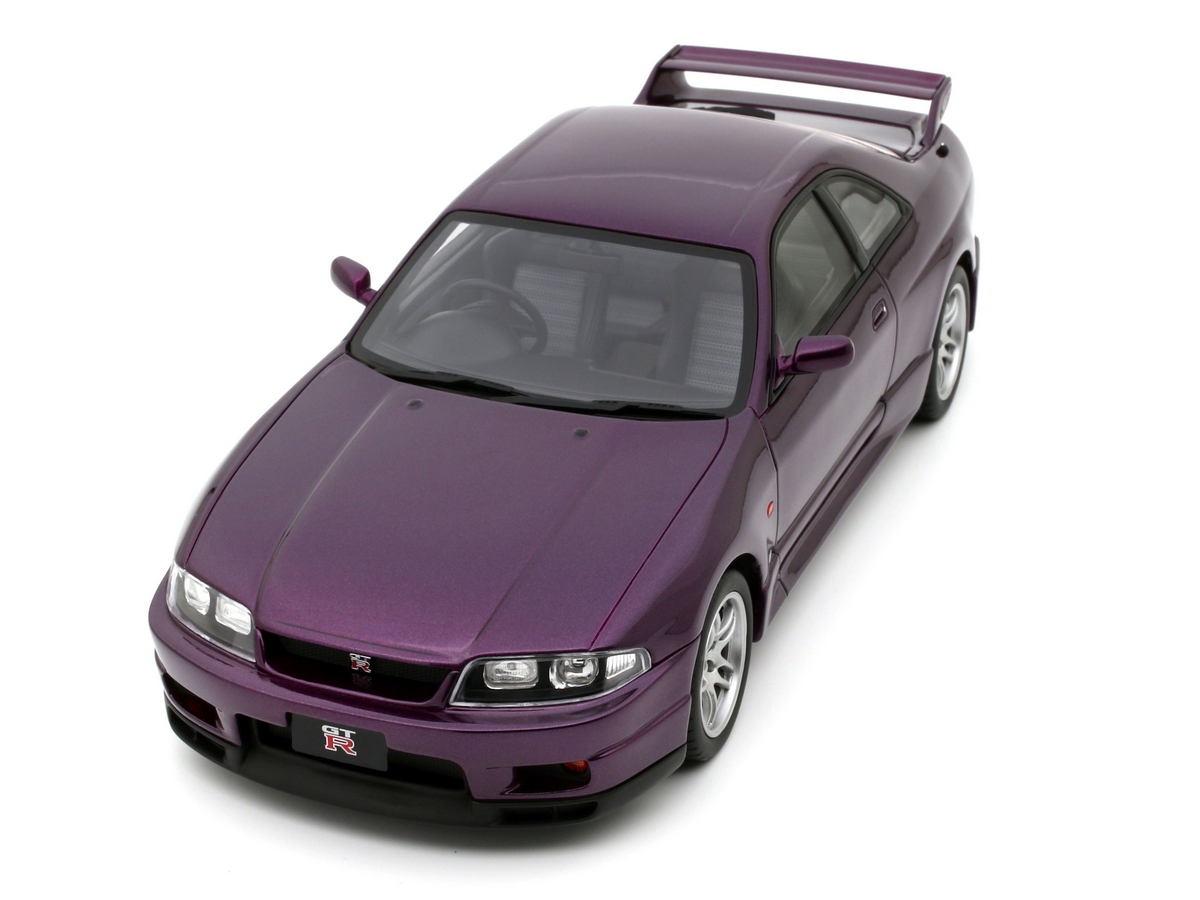 Nissan Skyline GT-R (R33) V-Spec ミニカー PRÉ-VENDA *** Nissan Skyline GT-R R33 V-Spec Midnight Purple 1995