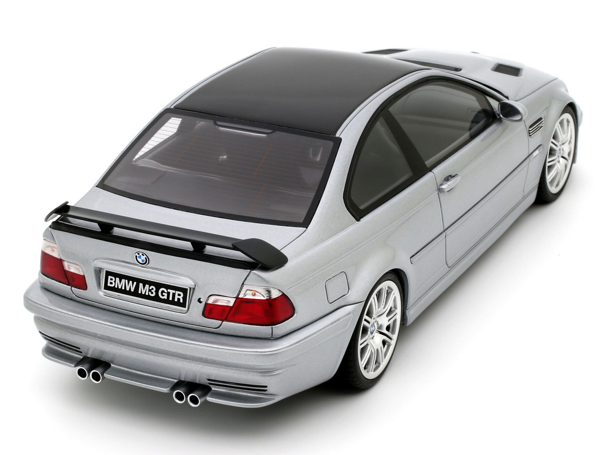 BMW E46 M3 GTR Street Titan 354 2001 1:18 OttOmobile Prata - 20