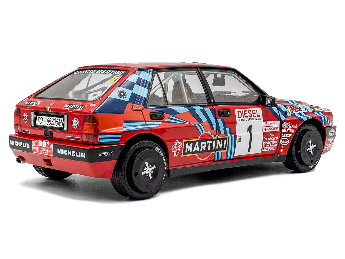 LANCIA DELTA HF integrale クッション Lancia Delta HF Integrale Rally San Remo 1989 1:18 Solido - 20