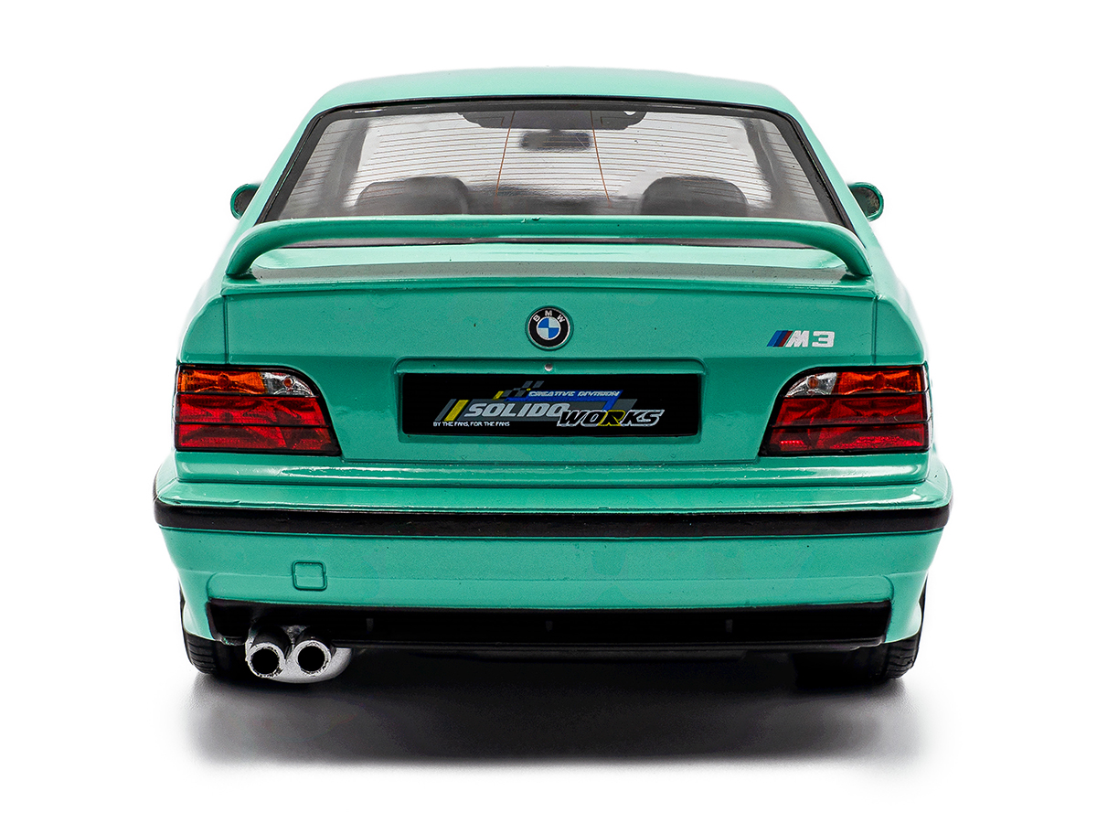 Modèle Réduit BMW M3 E36 Solido 1:18 - Vert Menthe 1991, Boîte S1803916, Neuf