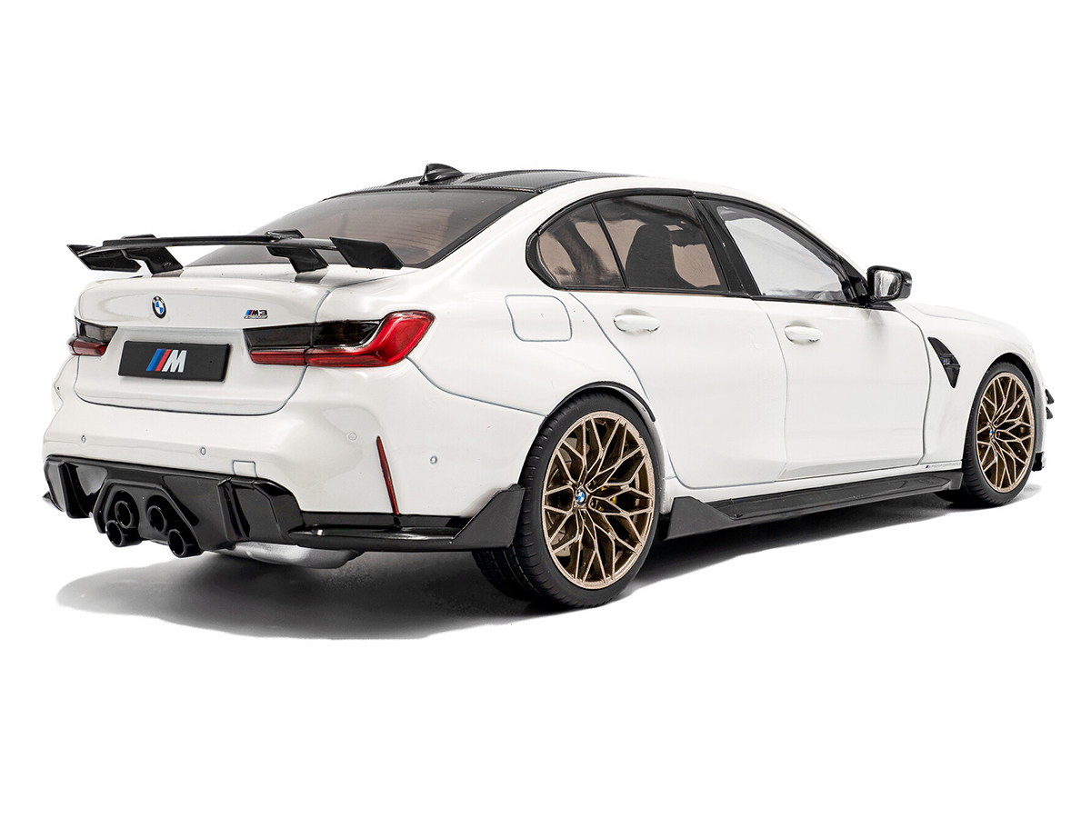 1/18  M3 G80 ホワイト パフォーマンス パーツ 2024ソリド BMW M3 (G80) Performance Parts 2024 1:18 Solido Branco - 20 anos