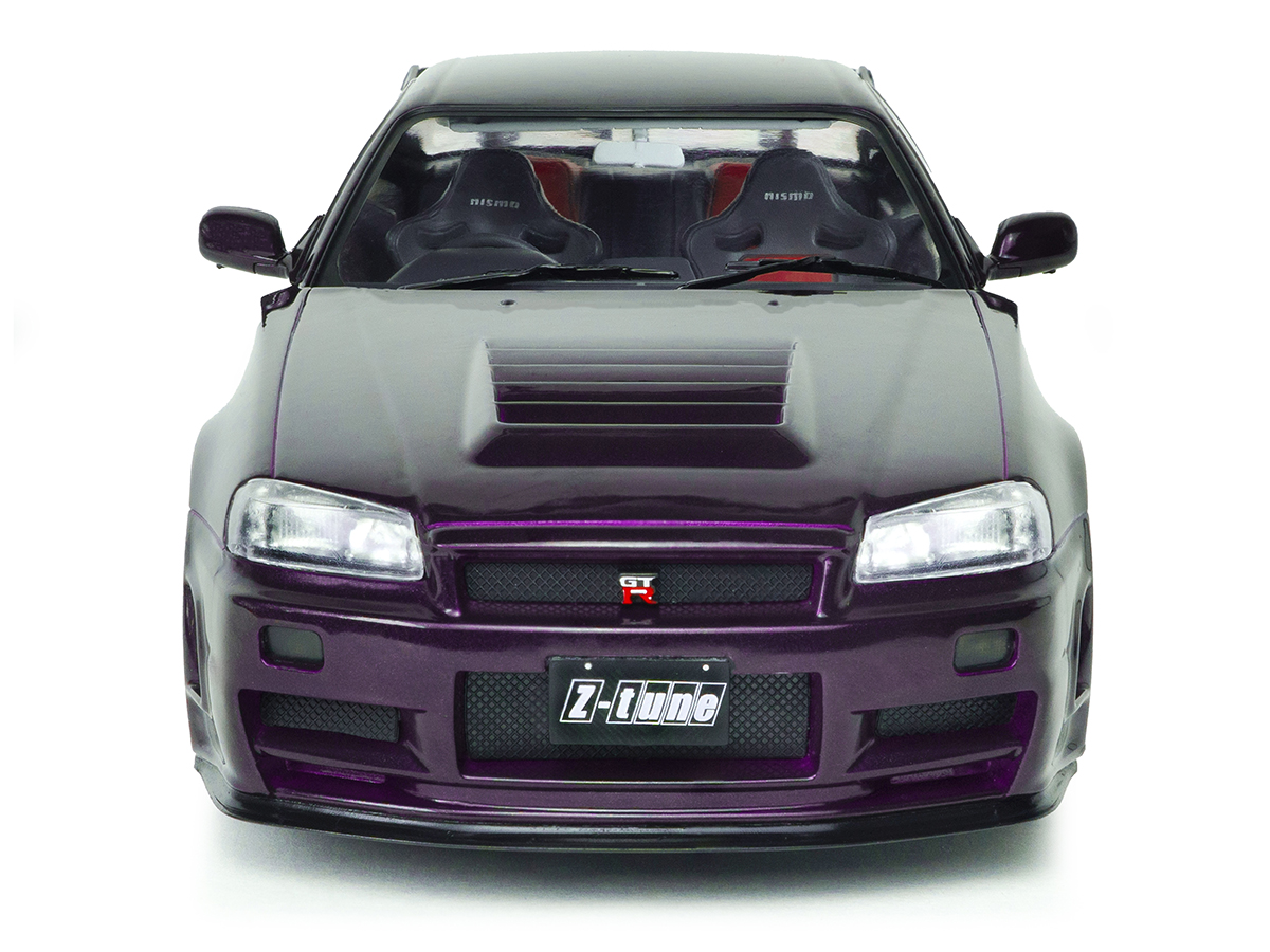 AUTOart Nissan Skyline GT-R パープル Nissan Skyline Gt-r R34 Z-tune Midnight Purple Autoart 1/18