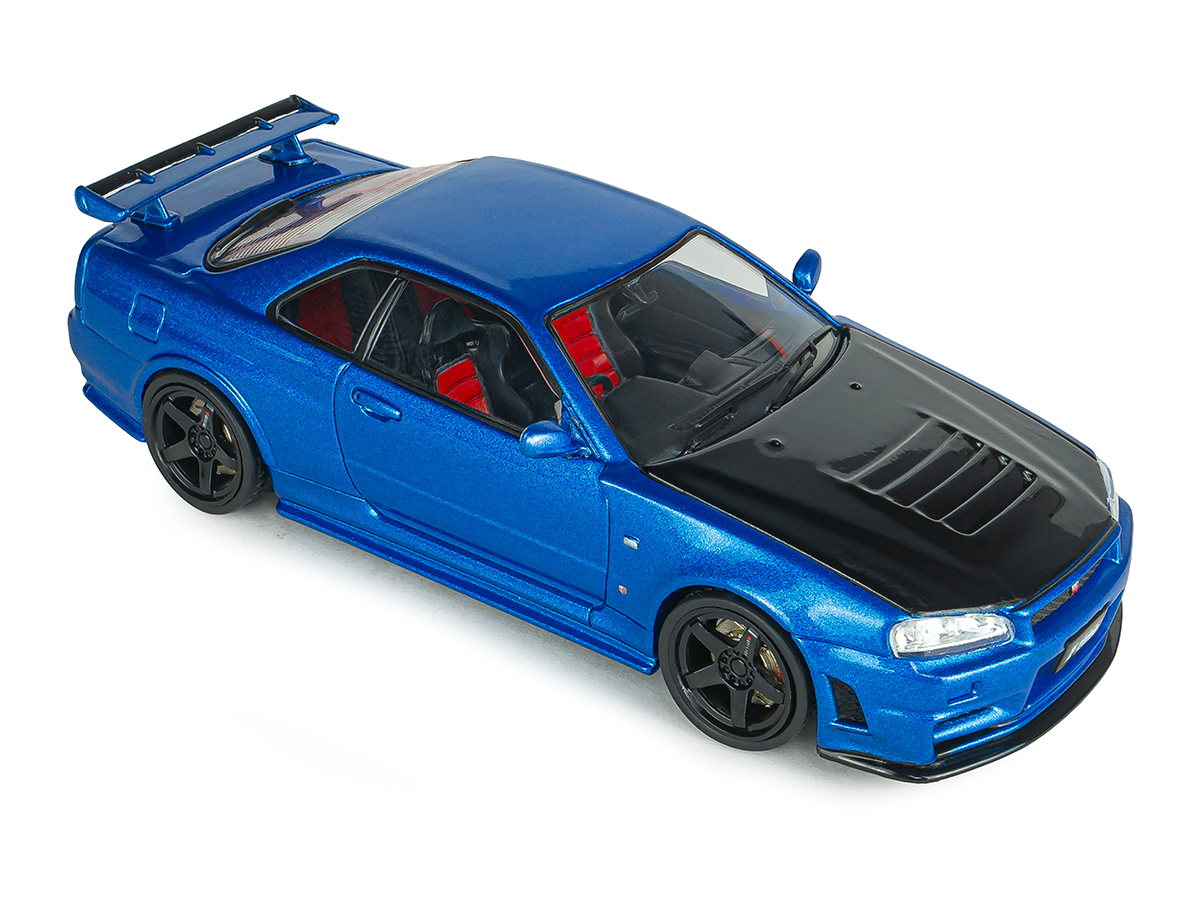 Nissan Skyline GT-R (R34) Z-Tune 1998 1:43 Solido Azul - 20 anos