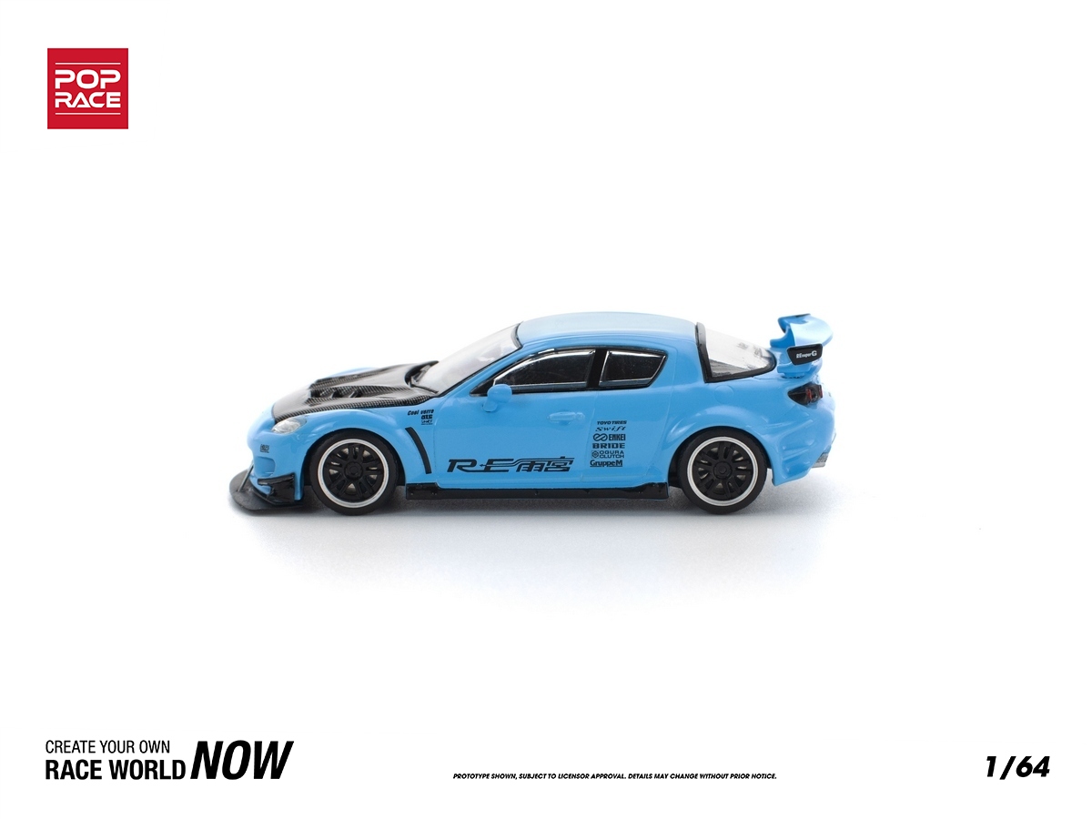 Mazda RX-8 RE-Amemiya 1:64 POP RACE Azul - 20 anos! Loja on-line