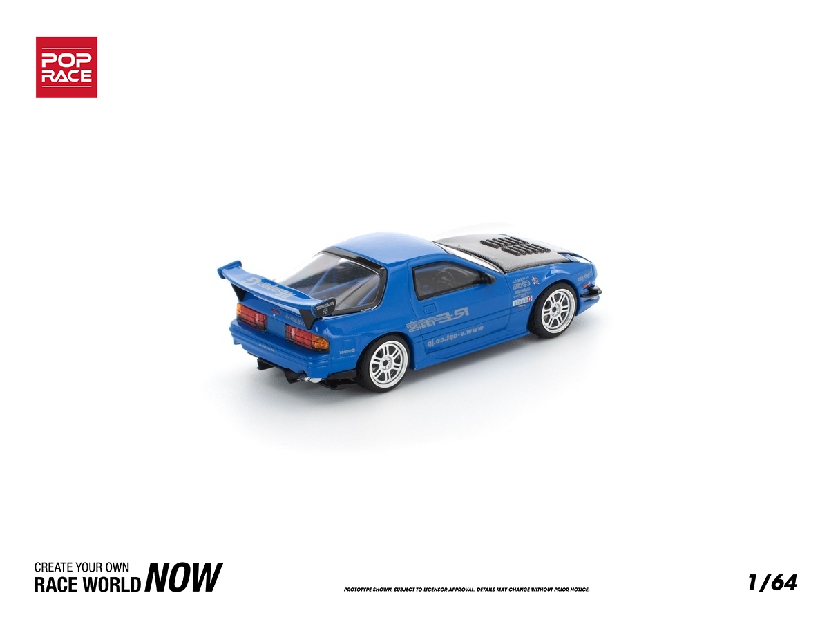 Mazda RX7 (FC3S) RE-Amemiya 1:64 POP RACE Azul - 19 anos! Loja on