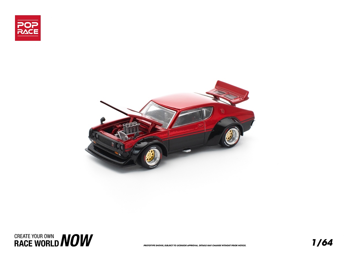 ミニカー HOBBYJAPAN NISSAN SKYLINE GT-R(KPGC110) Nissan Skyline 1973 GT-R KPGC110 Kenmeri 1:64 POP RACE - 20 anos