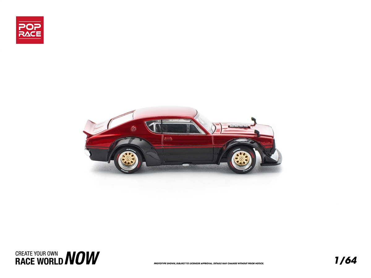 Nissan Skyline 1973 GT-R KPGC110 Kenmeri 1:64 POP RACE - 20 anos
