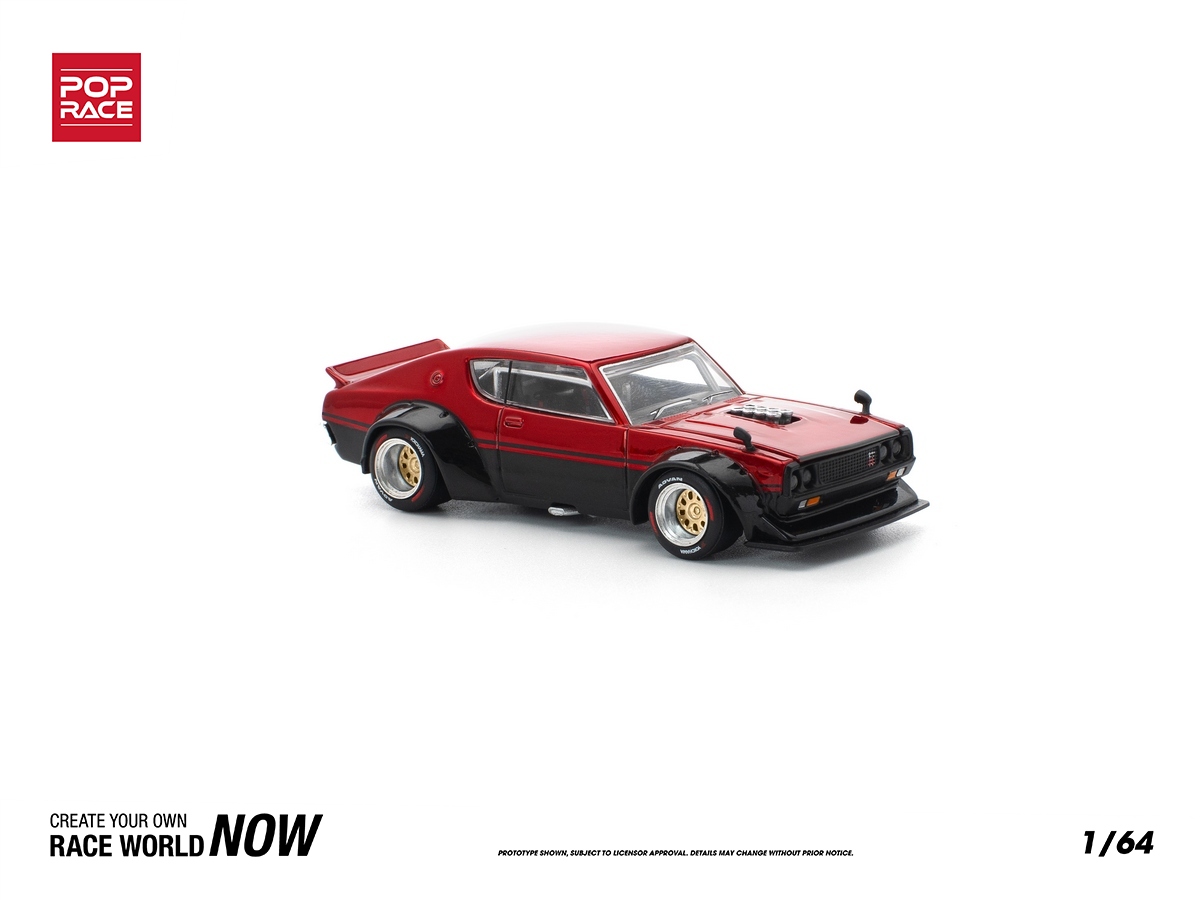 Nissan Skyline 1973 GT-R KPGC110 Kenmeri 1:64 POP RACE - 20 anos