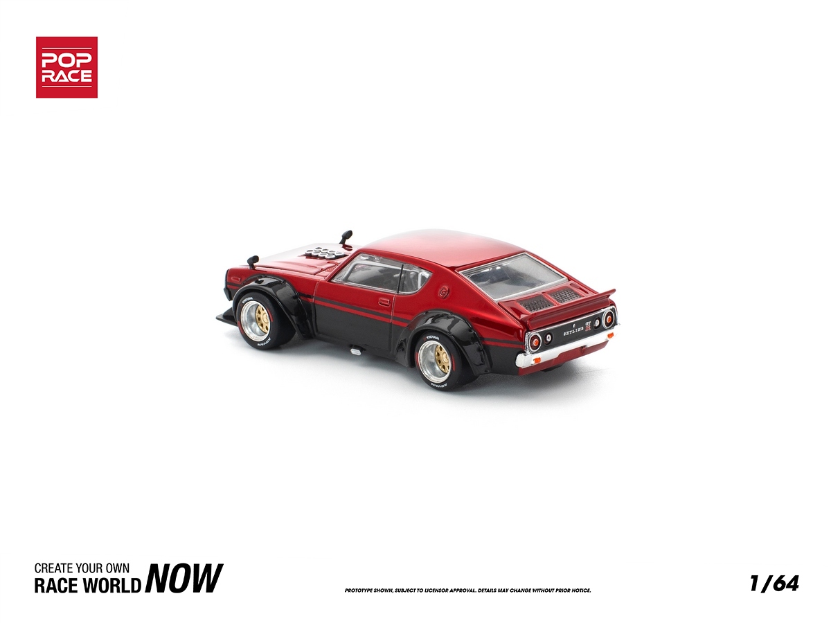 Nissan Skyline 1973 GT-R KPGC110 Kenmeri 1:64 POP RACE - 20 anos