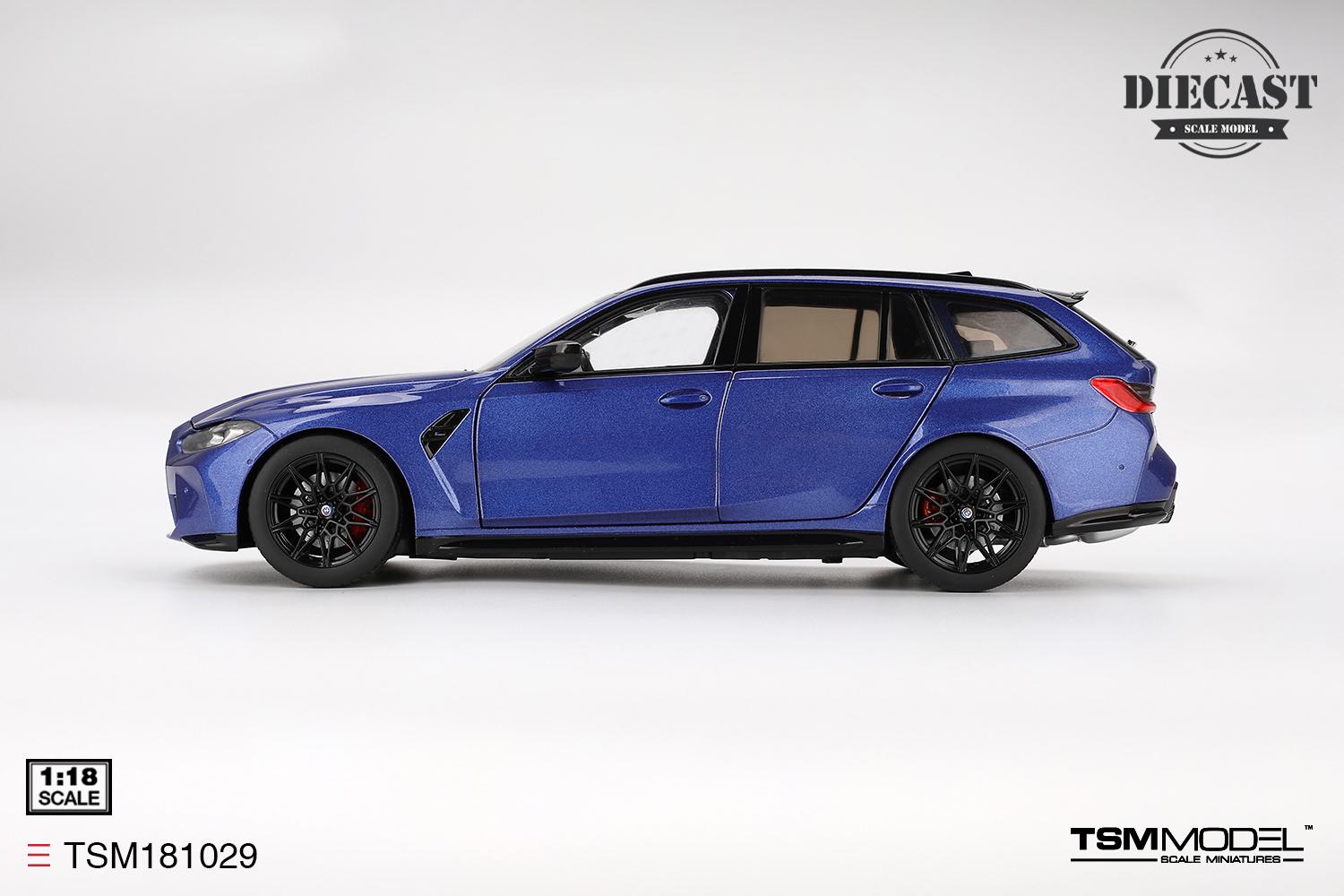 BMW M3 Touring M Portimao Blue Metallic 1:18 TSM Model - 20 anos