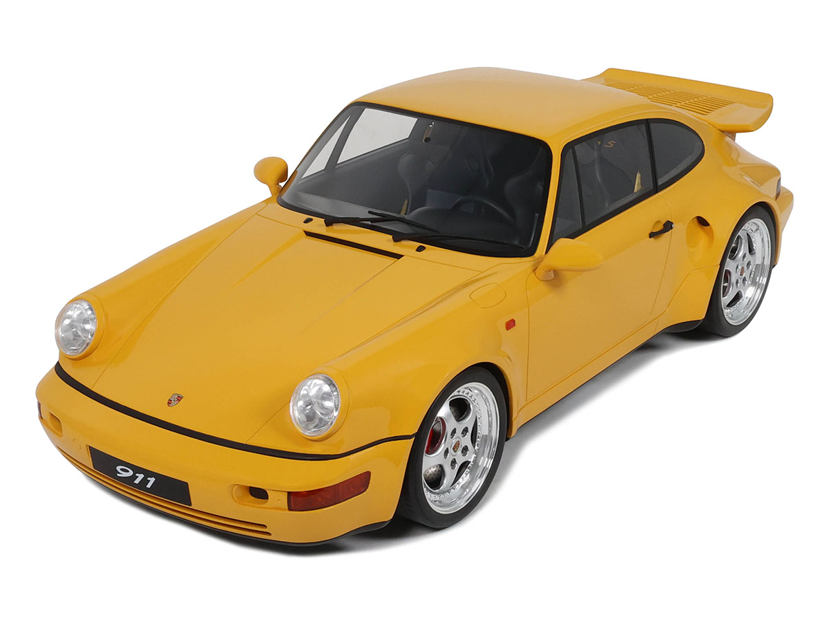 PGM ポルシェ911 964 イエロー 1/64 Porsche 911 (964) Carrera 3.8 RS 1:18 Solido Amarelo - 20 anos