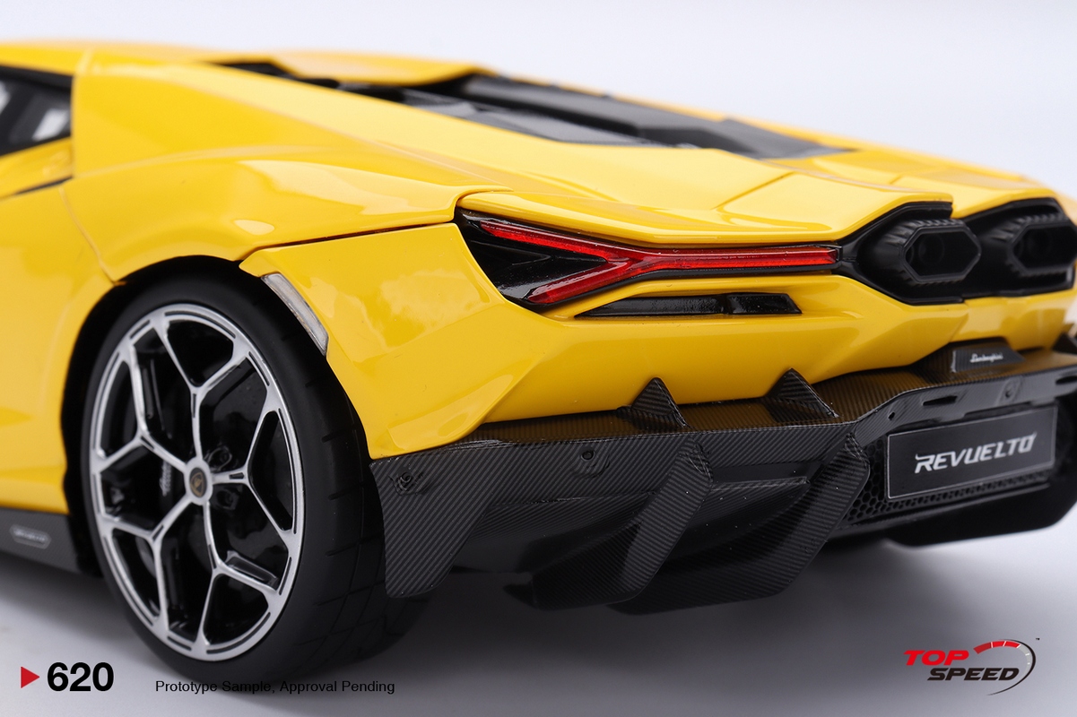 Lamborghini Revuelto 1:18 TopSpeed Amarelo - 20 anos! Loja on-line
