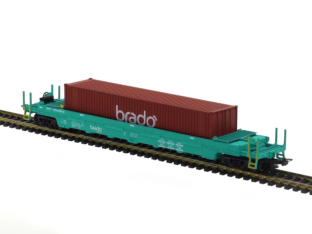 Vagão Logística PRT Brado Double Stack 1:87 HO Frateschi - 2112