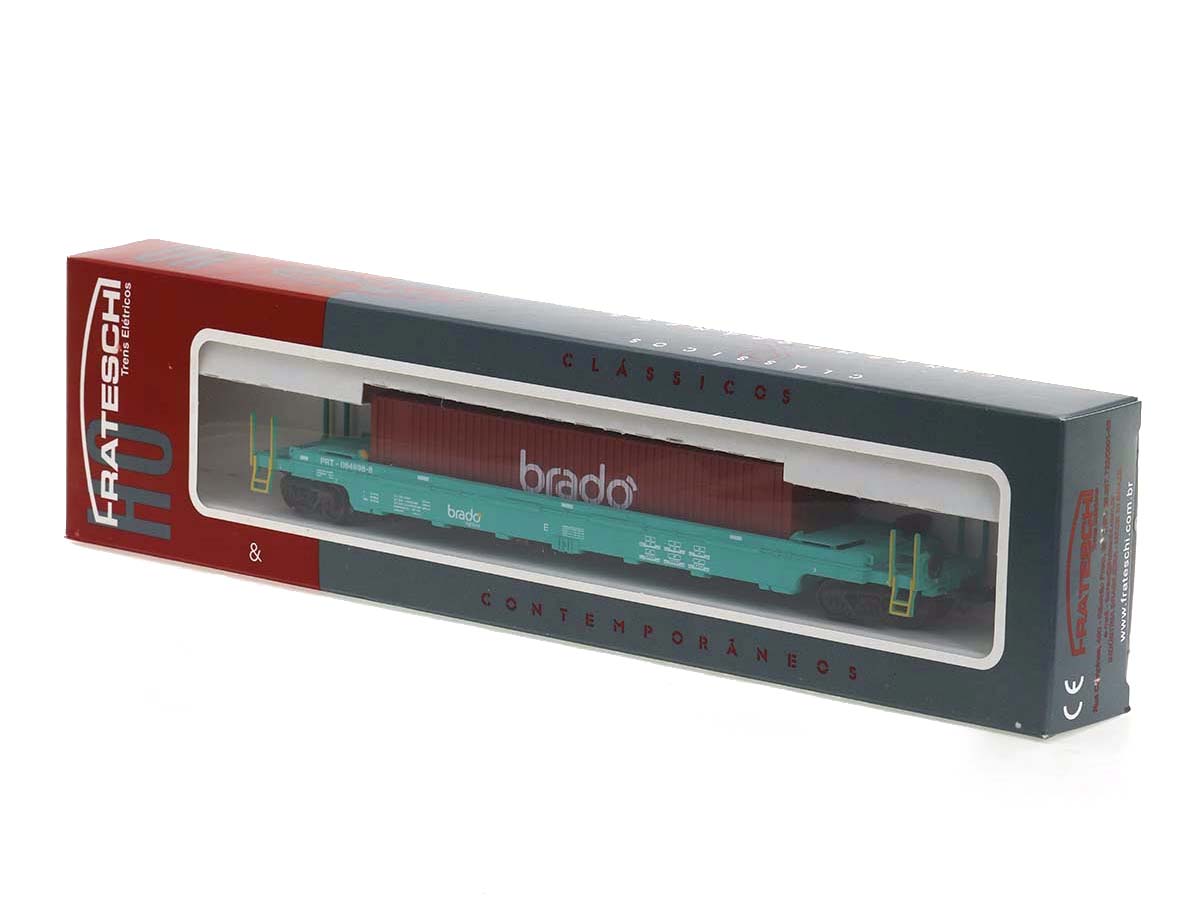 Vagão Logística PRT Brado Double Stack 1:87 HO Frateschi - 2112