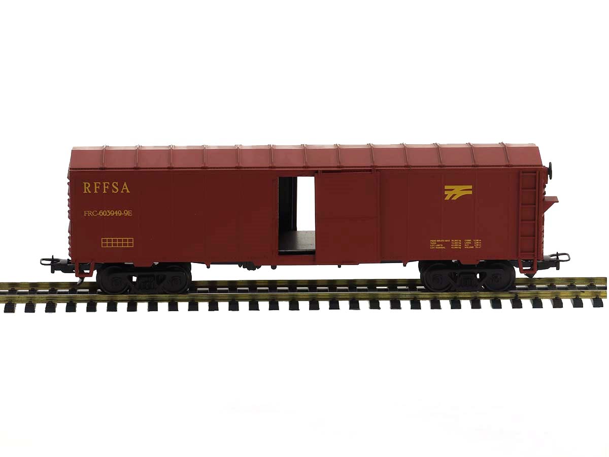 Vagão Fechado Sliding Door RFFSA 1:87 HO Frateschi - 2105 - 20 anos ...