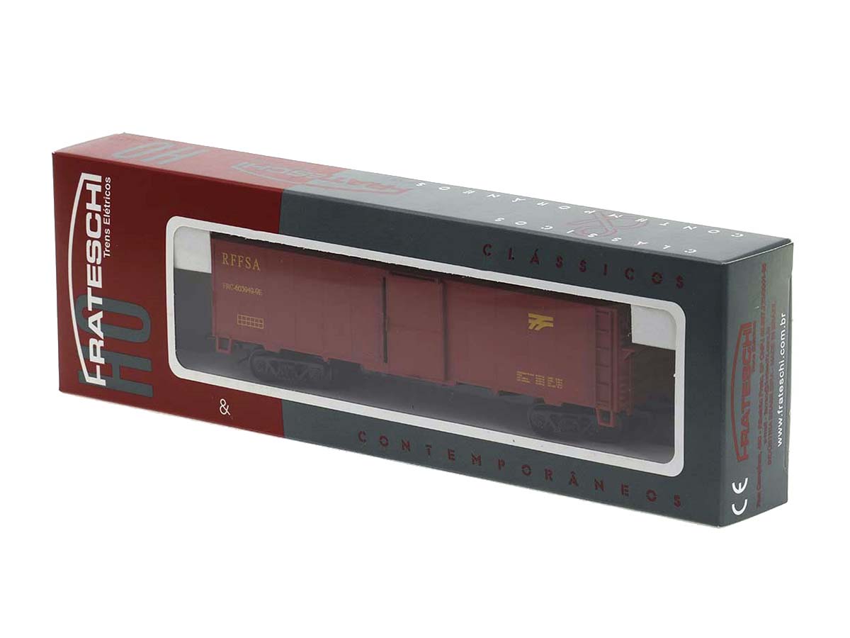 Vagão Fechado Sliding Door RFFSA 1:87 HO Frateschi - 2105 - 20 anos ...