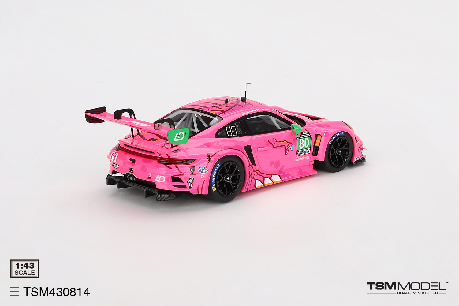 Porsche 911 GT3 R AO Racing 2023 IMSA Michelin GT Challenge 1:43