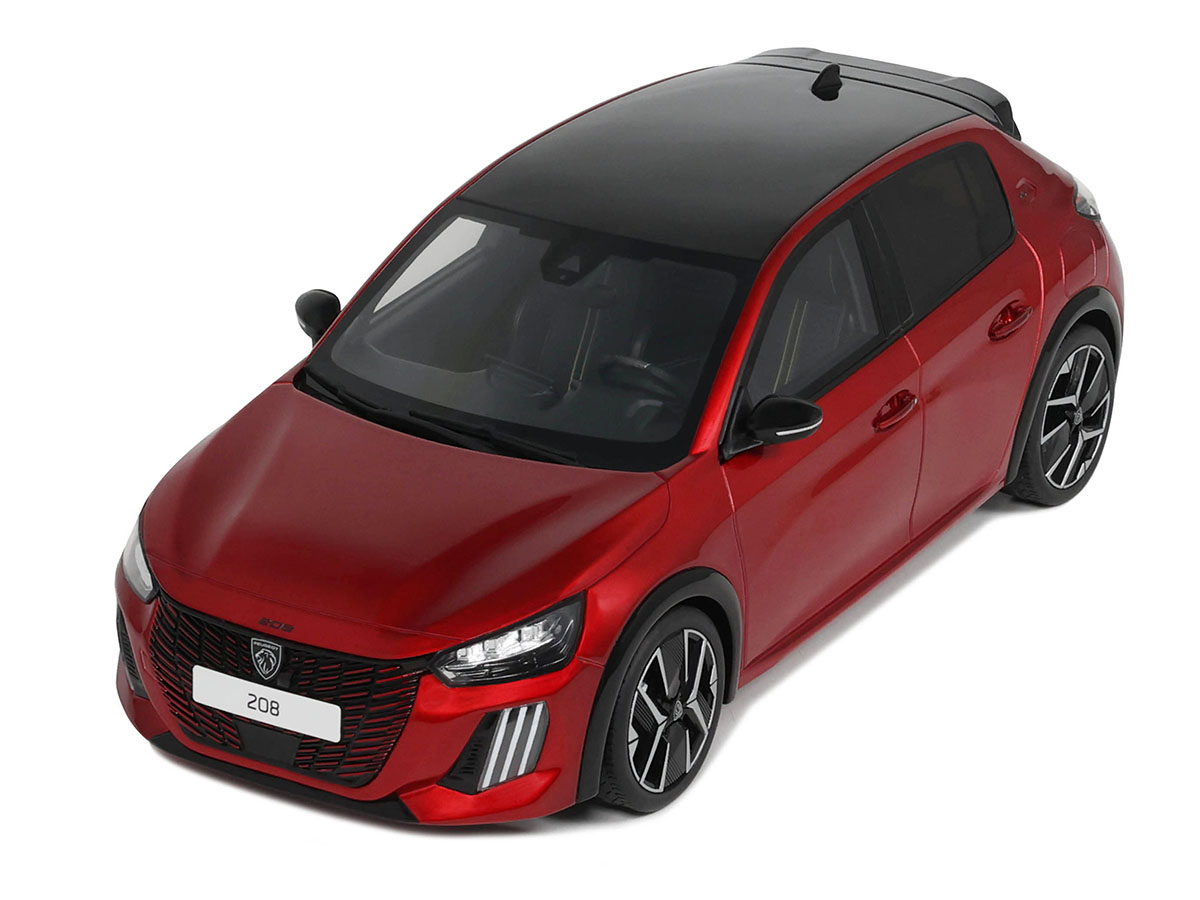 PRÉ-VENDA *** Peugeot 208 GT Hybrid 2024 1:18 OttOmobile Vermelho
