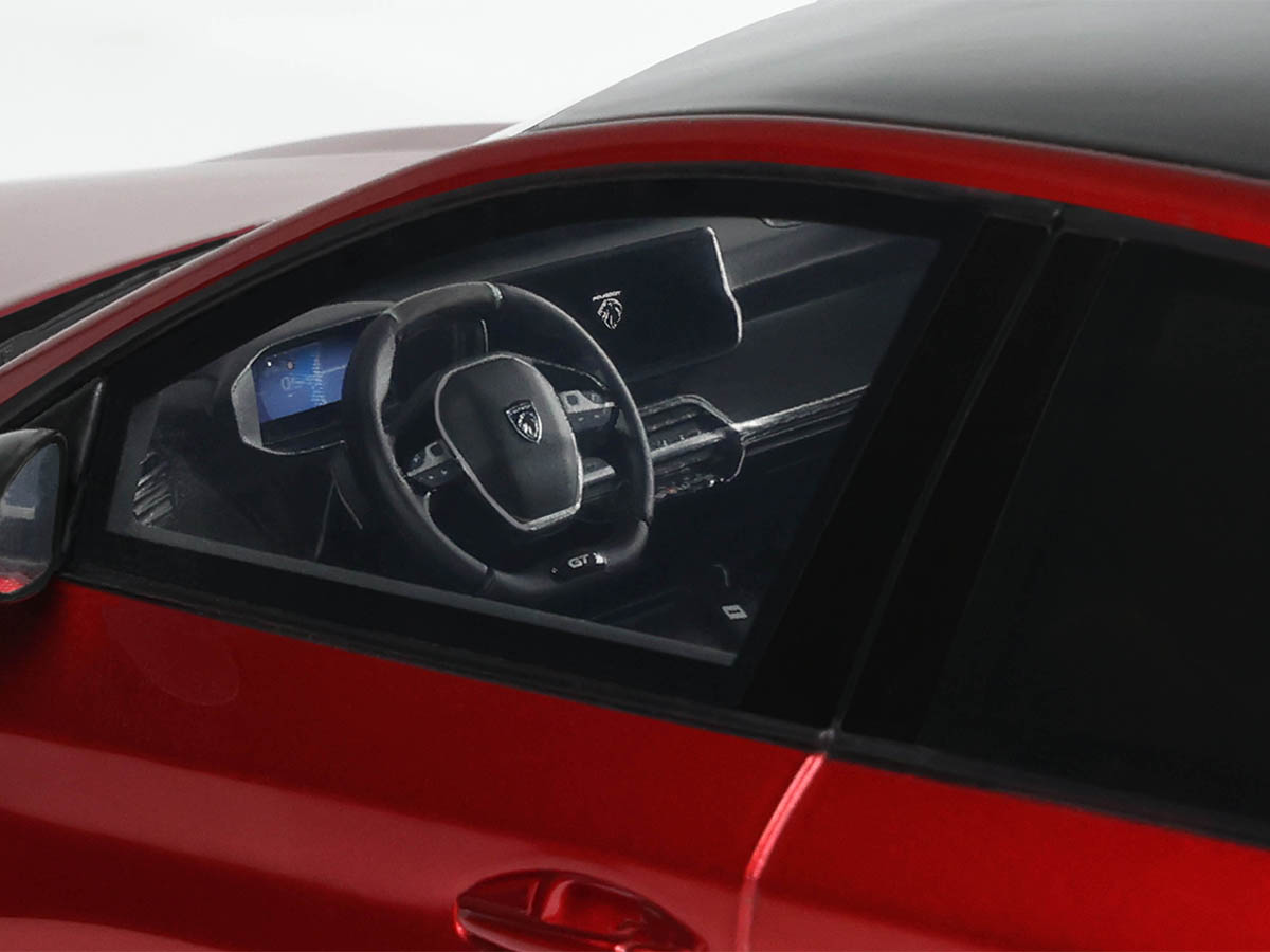 Peugeot 208 GT Hybrid 2024 1:18 OttOmobile Vermelho - 20 anos