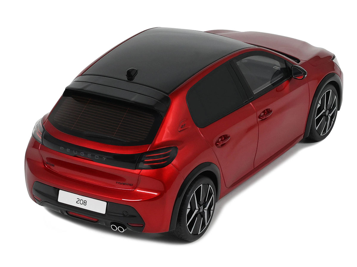 Peugeot 208 GT Hybrid 2024 1:18 OttOmobile Vermelho - 20 anos